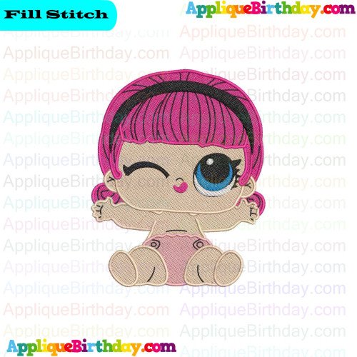 Madame Queen Outrageous Littles Fill Embroidery Design