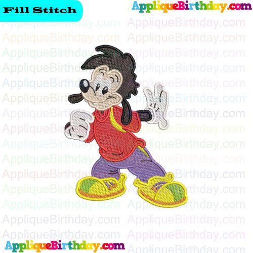 Max baby Goof Troop 2 Fill Embroidery Design