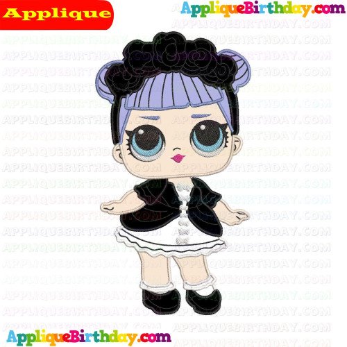 Midnight LOL Doll Surprise Applique Design