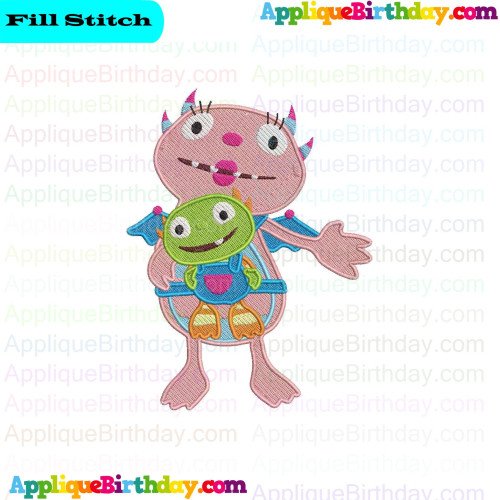 Momma Hugglemonster Henry Hugglemonster 2 Fill Embroidery Design