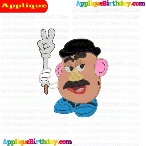 Mr Potato He grabs his other hand Toy Story Applique Design