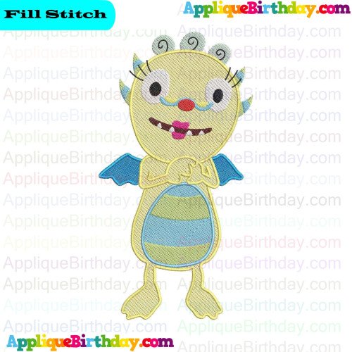 Nan Oh Hugglemonster Henry Hugglemonster Fill Embroidery Design