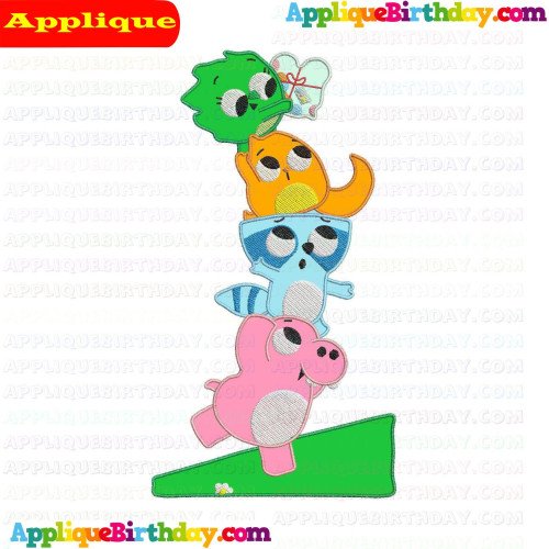 Olivia Paprika with friends Applique Design