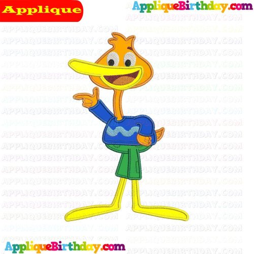 P King Duckling Pointing Applique Design