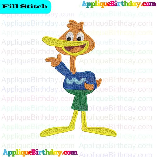 P King Duckling Pointing Fill Embroidery Design