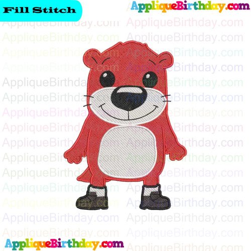 Peanut Otter PBJ Otter 3 Fill Embroidery Design