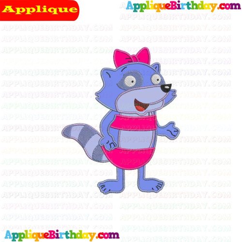 Pinch Raccoon PBJ Otter Applique Design