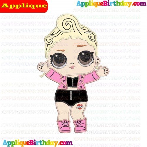 Pink Baby LOL Doll Surprise Applique Design