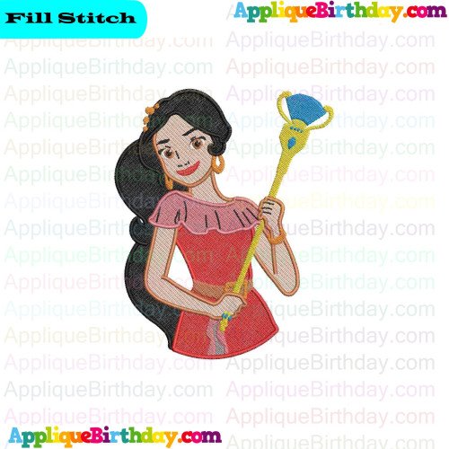 Princess Elena Elena of Avalor Fill Embroidery Design