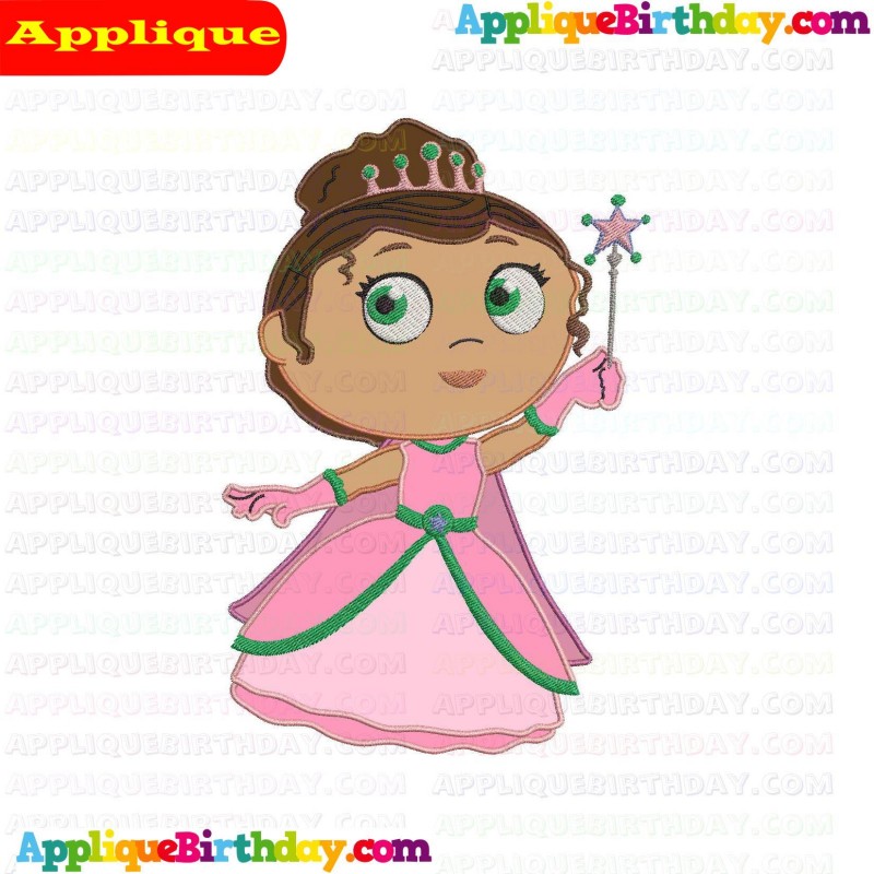 Princess Pea Super why Applique Design