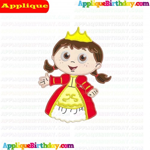 Princess Red Super Why Applique Design