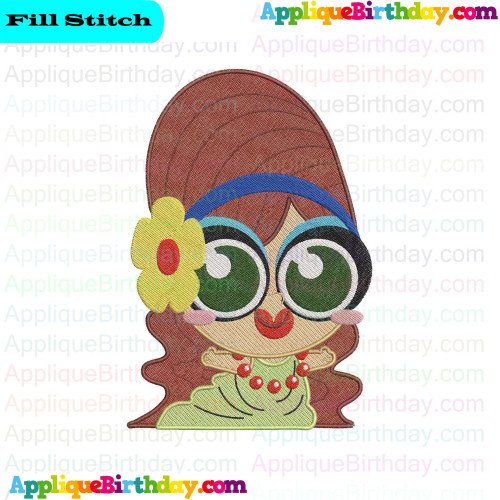 Roxy Moron Drag Tots Fill Embroidery Design