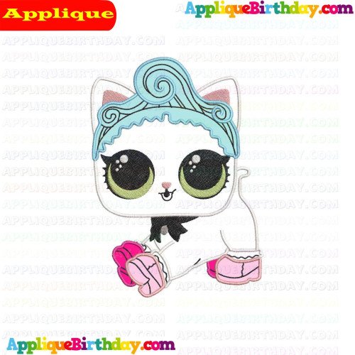 Royal Kitty Cat Lil Outrageous Littles Applique Design