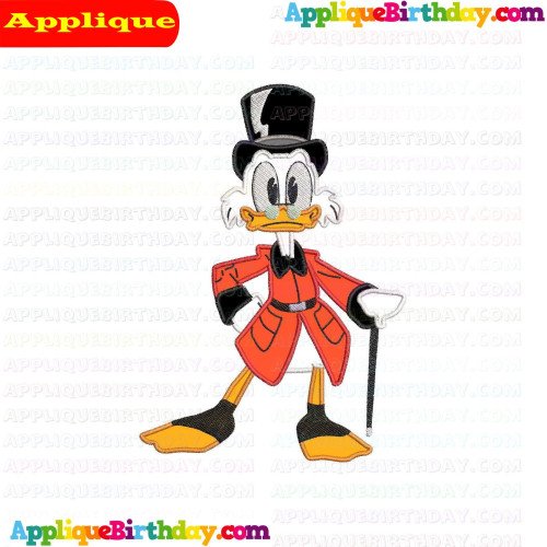 Scrooge McDuck Ducktales Applique Design