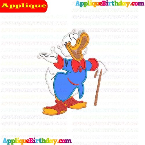 Scrooge Talking Ducktales Applique Design