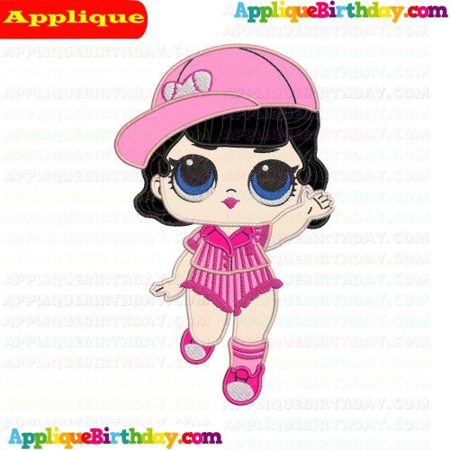 Short Stop LOL Doll Surprise Applique Design