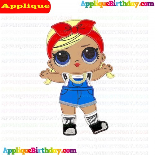 Shorty LOL Doll Surprise Applique Design