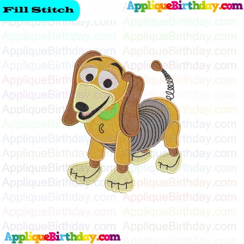 Slinky Dog 2 Toy Story Fill Embroidery Design