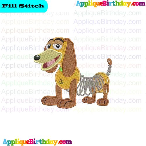 Slinky Dog Toy Story Fill Embroidery Design