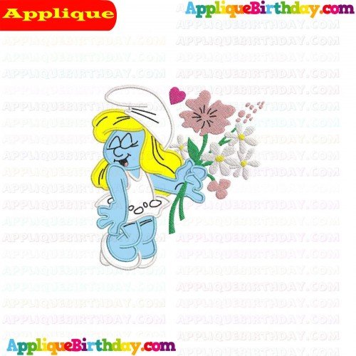 Smurfette The Smurfs Applique Design