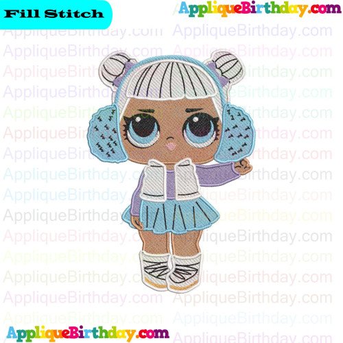 Snow Angel LOL Doll Surprise Fill Embroidery Design