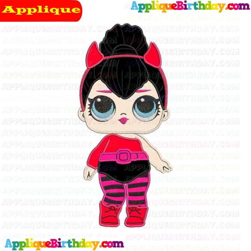 Spice LOL Doll Surprise Applique Design