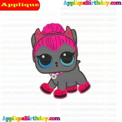 Spicy Kitty LOL Doll Surprise Applique Design