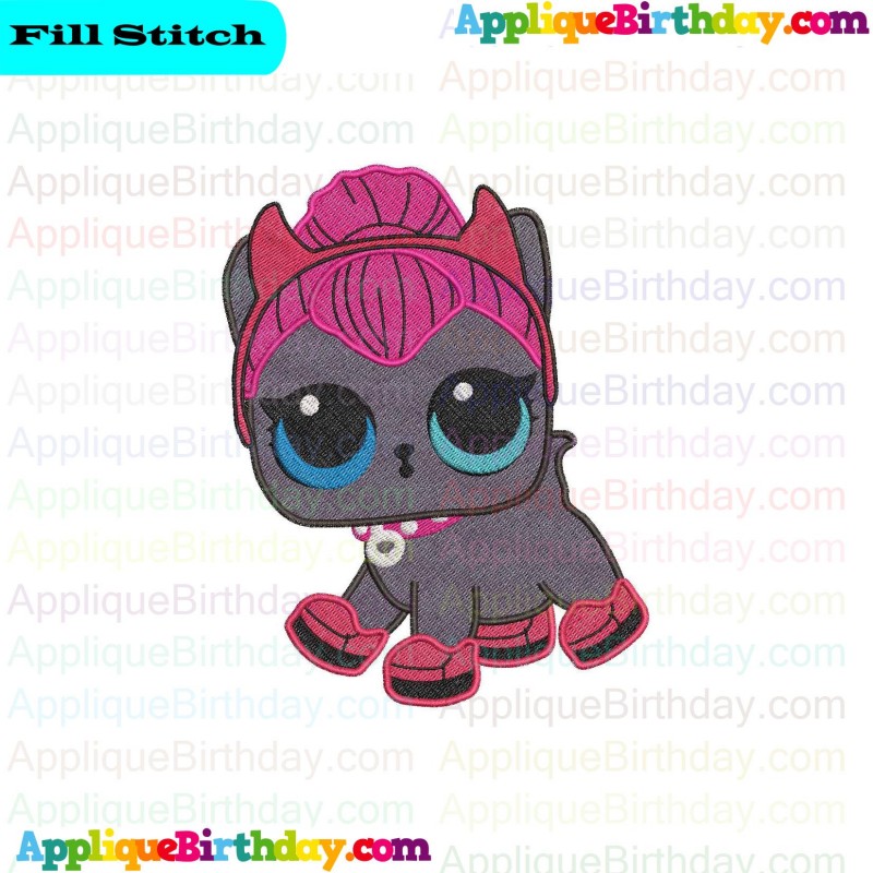 Spicy Kitty LOL Doll Surprise Fill Embroidery Design