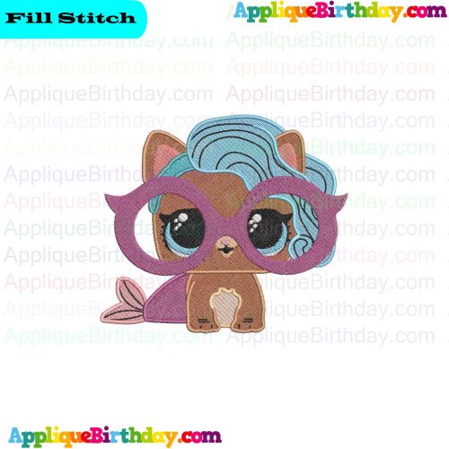 Splash Meow Maid Lil Outrageous Littles Fill Embroidery Design