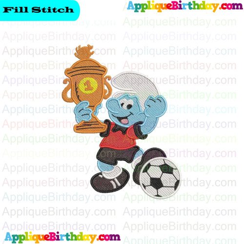 Sporty The Smurf Fill Embroidery Design