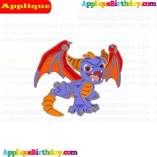 Spyro Firing Skylanders Applique Design