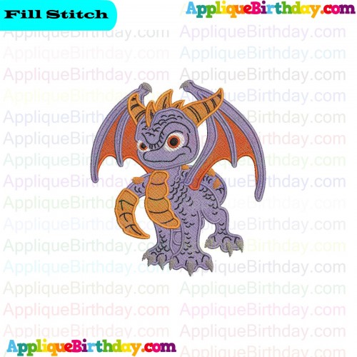 Spyro Skylanders Fill Embroidery Design