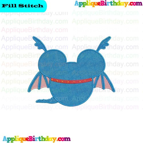 Stuffy Mickey Mouse Doc McStuffins Fill Embroidery Design