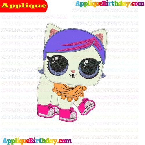 Su Prr Kitty Lil Outrageous Littles Applique Design