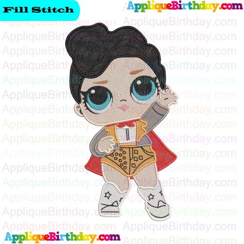 The Queen LOL Doll Surprise Fill Embroidery Design