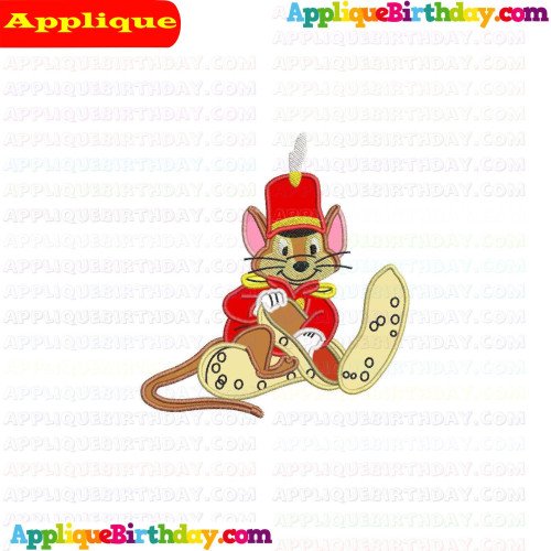 Timothy With Peanuts Dumbo Applique Design