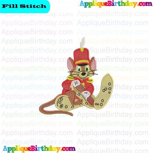 Timothy With Peanuts Dumbo Fill Embroidery Design