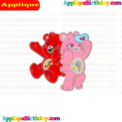 Too Loud Bear And Me Bear Care Bears Applique Design