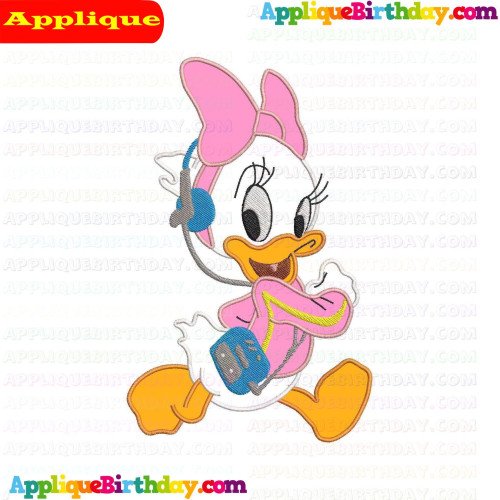 Webbigail with headphone Ducktales Applique Design