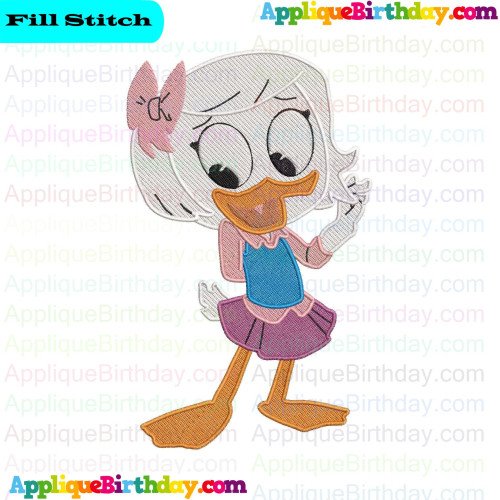 Webby Ducktales Fill Embroidery Design