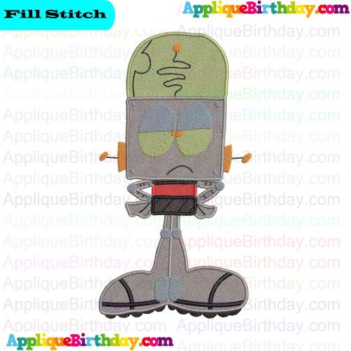 Whatever Happned To Robot Jones 3 Fill Embroidery Design