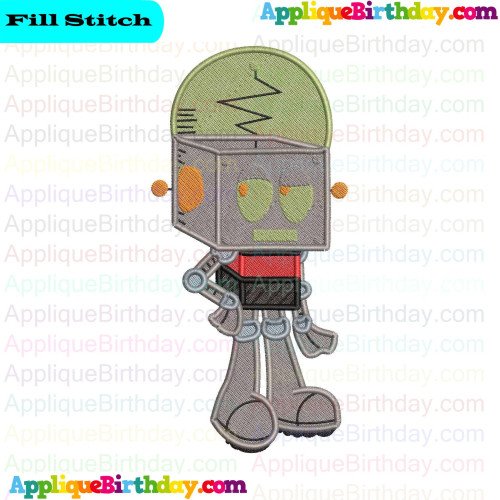 Whatever Happned To Robot Jones Fill Embroidery Design