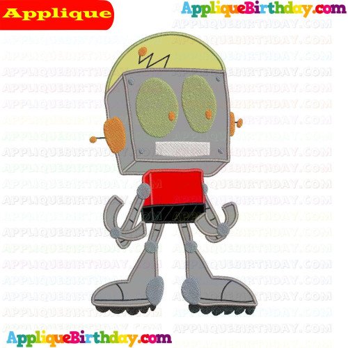 Whatever Happned To Robot Jones Smiling Applique Design