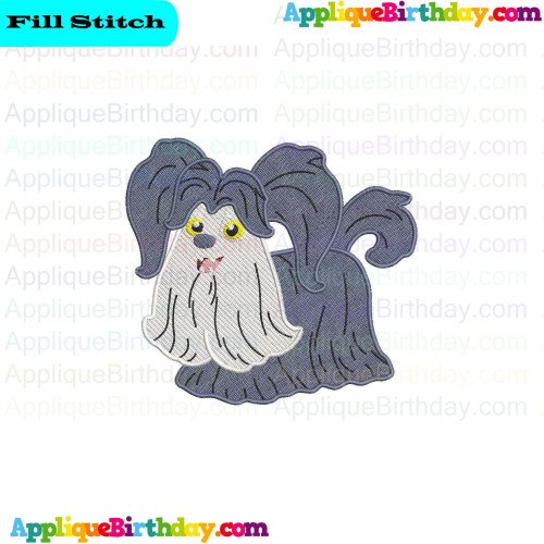 Wolfie Vampirina Fill Embroidery Design