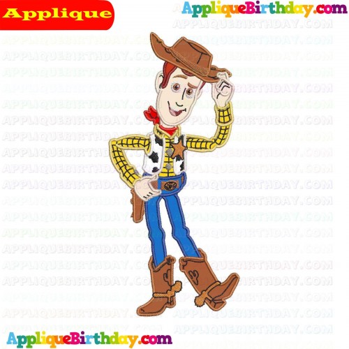Woody standing Toy Story Fill Embroidery Design