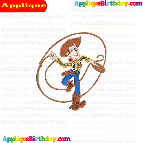 Woody lasso Toy Story Applique Design