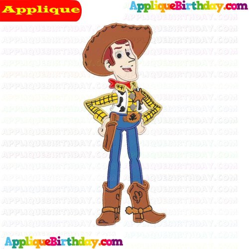 Woody with his hands on his hips Toy Story Applique Design