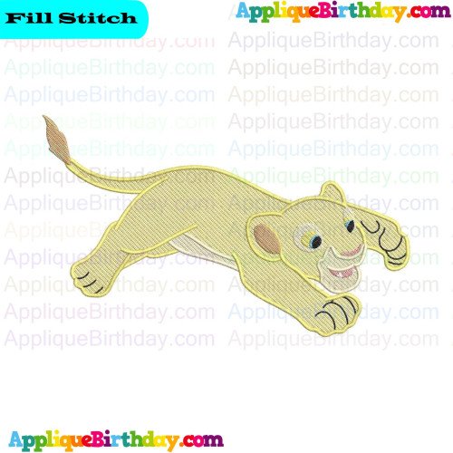 Young Nala The Lion King 2 Fill Embroidery Design