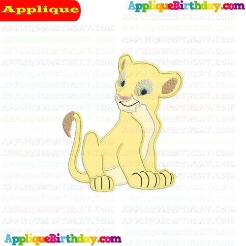 Young Nala The Lion King Applique Design