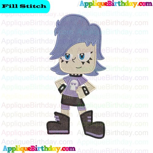 Yumi Yoshimura 3 Hi Hi Puffy AmiYumi Fill Embroidery Design